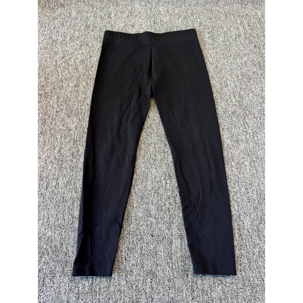Ann Taylor Essential Leggings Womens Large Black Cotton Stretch Yoga Performance
